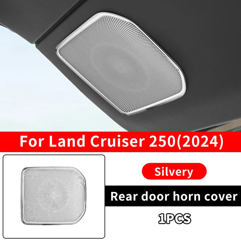 Tailgate Trunk Door Panel Horn Decoration Cover for Toyota LandCruiser 250