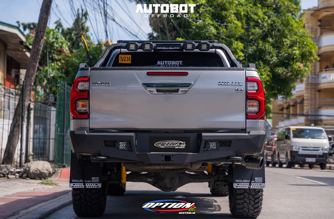 OPTION 4WD FIGHTER REAR BAR - TOYOTA HILUX REVO ROCCO (5/2018-8/2020)