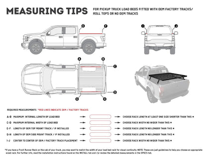 Front Runner Ute Slimline II Load Bed Rack Kit / 1425(W) x 1358(L)