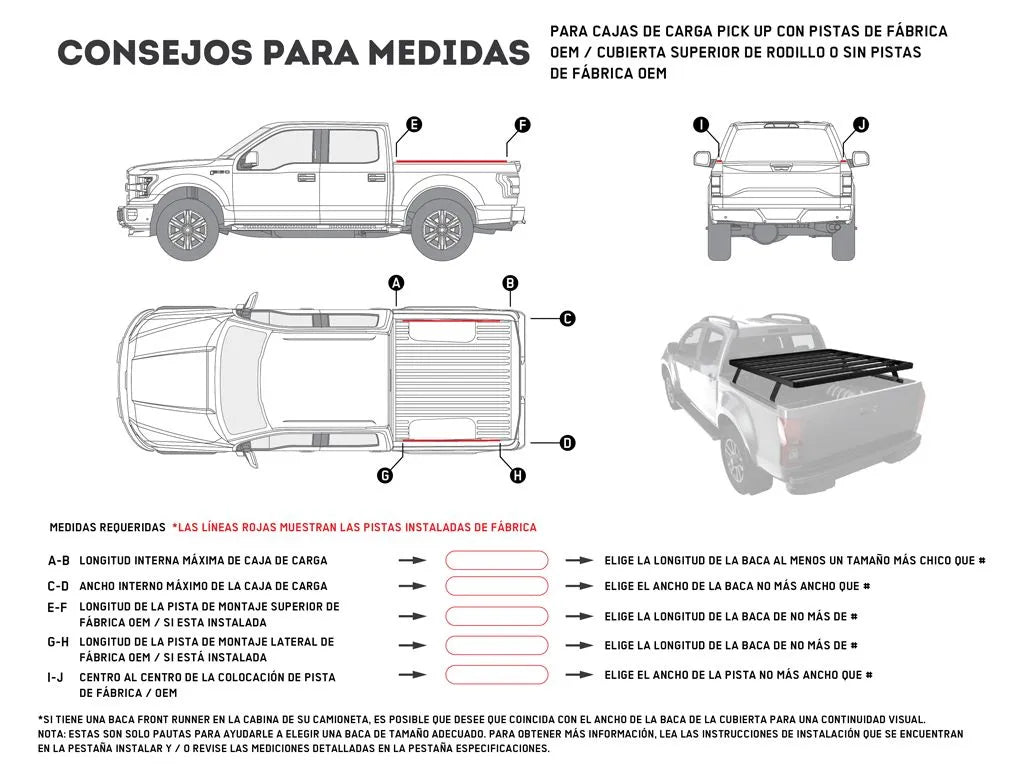 Front Runner Ute Slimline II Load Bed Rack Kit / 1425(W) x 1358(L)