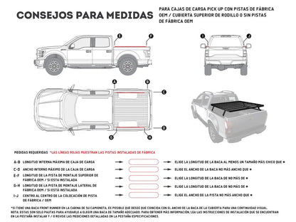 Front Runner Ute Slimline II Load Bed Rack Kit / 1425(W) x 1358(L)