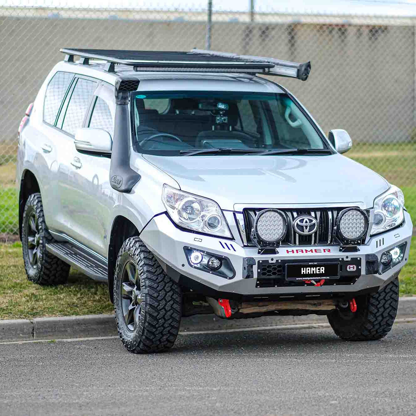 Hamer 4x4 King Series Bull Bar - Prado 150 Bull Bar - (2009-2013)