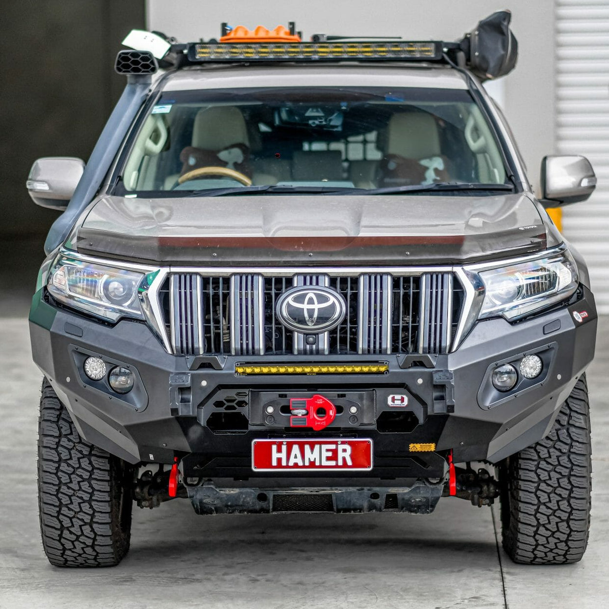 Hamer 4x4 King Series Bull Bar - Prado 150 Bull Bar - (2018+)