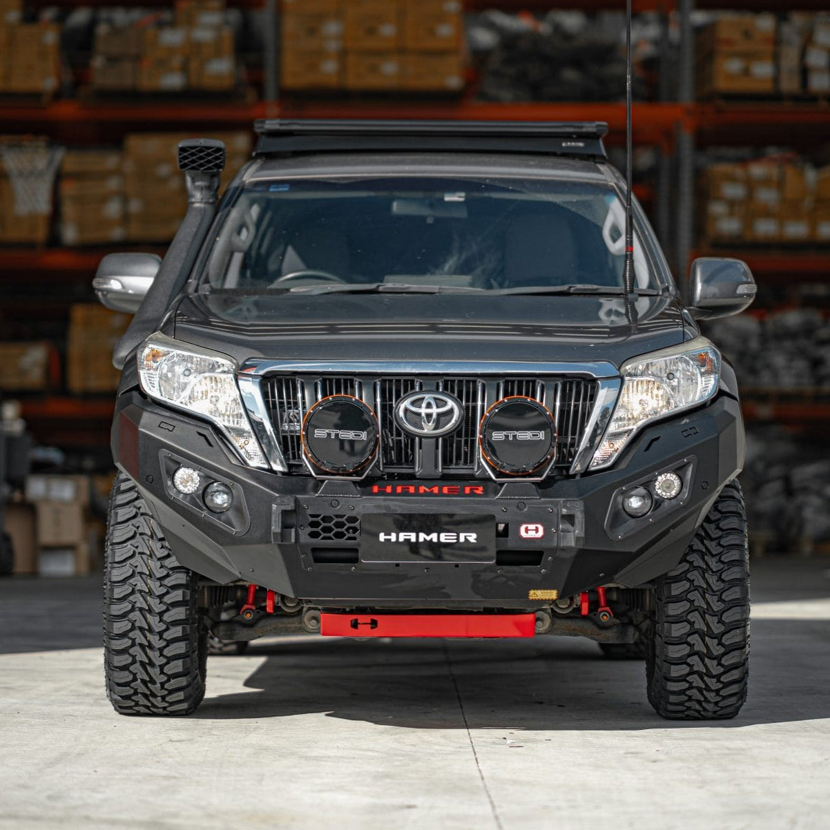 Hamer 4x4 King Series Bull Bar - Prado 150 Bull Bar (2013-2017)