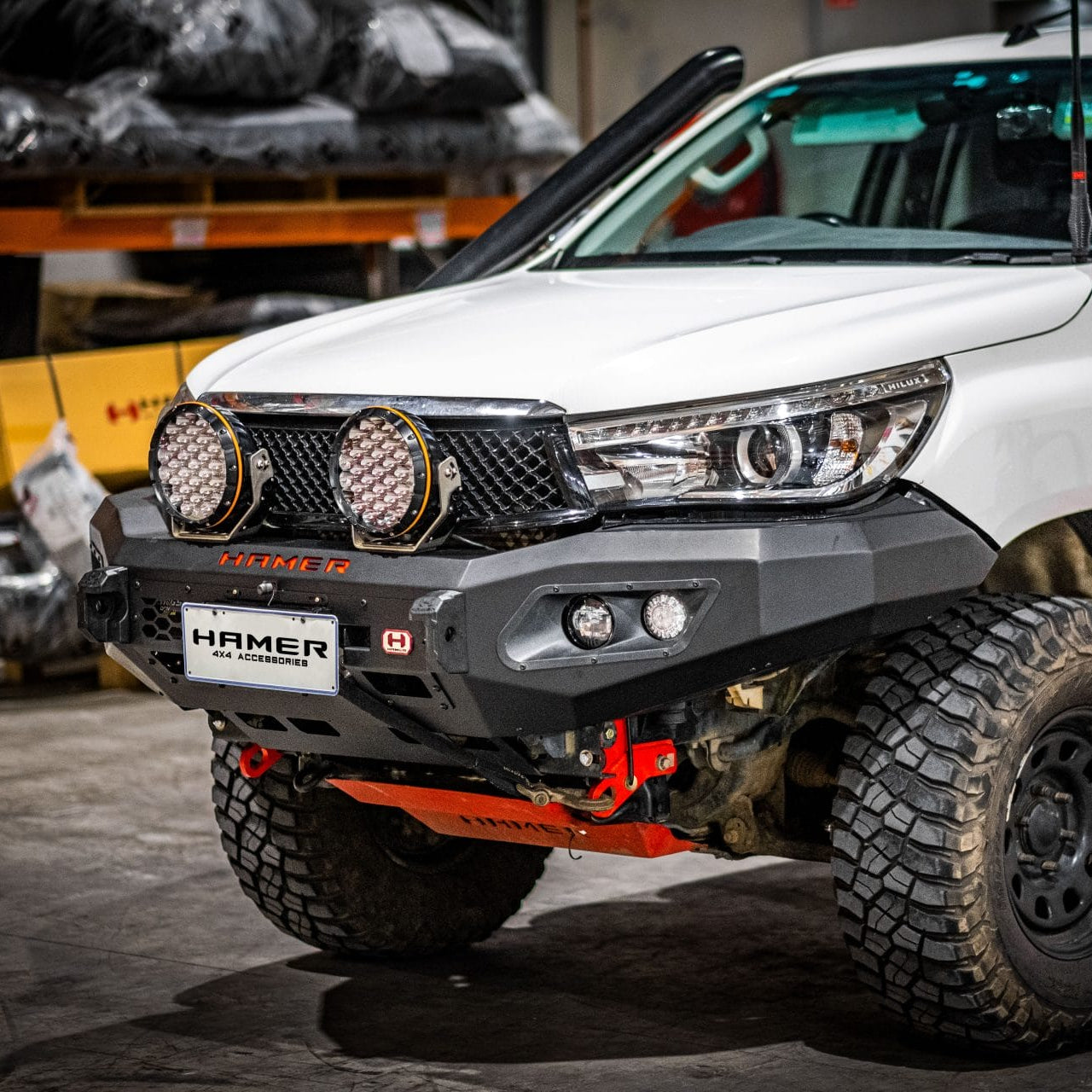 Hamer 4x4 King Series Bull Bar - Toyota Hilux Bull Bar (2015-2018)