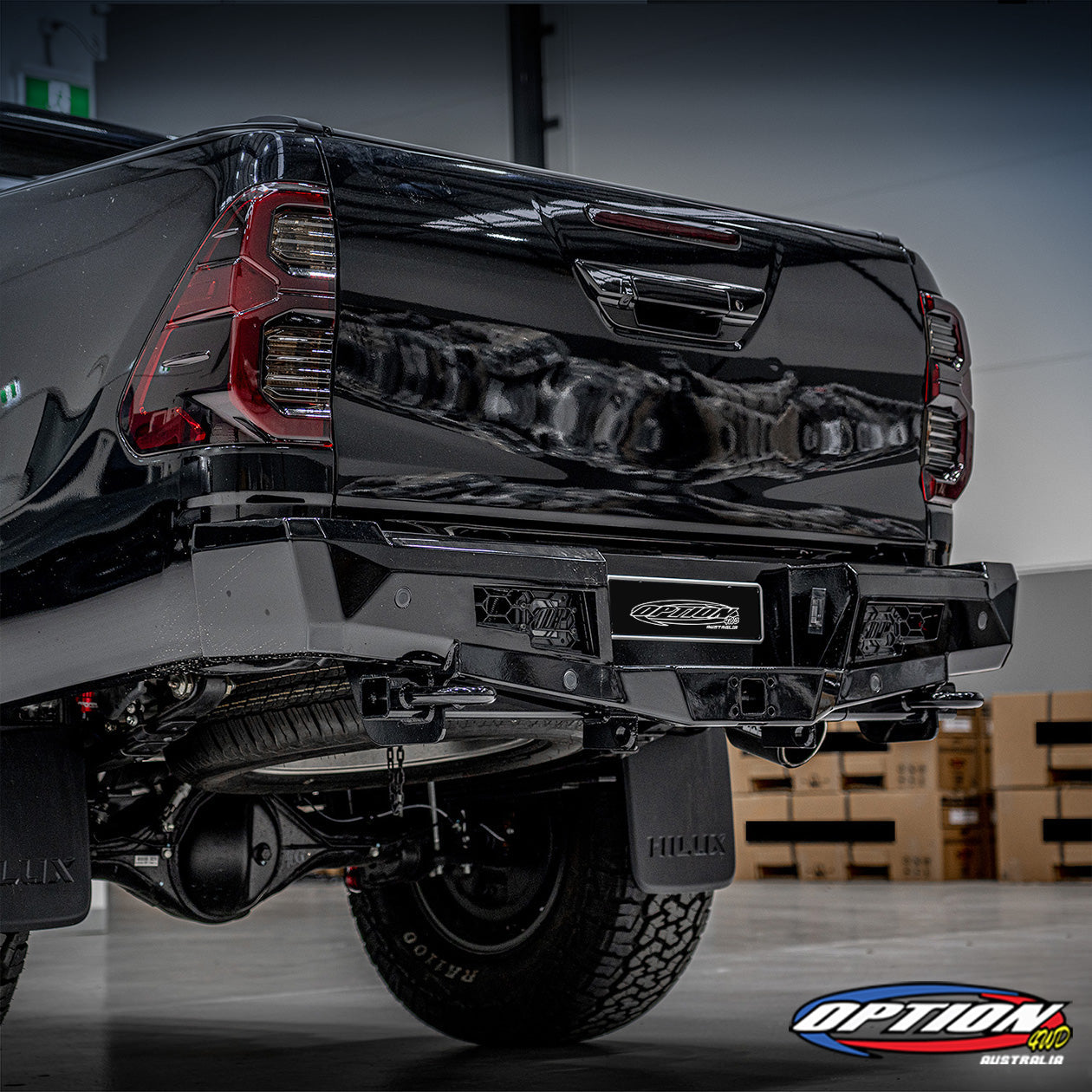 OPTION 4WD FIGHTER REAR BAR - TOYOTA HILUX REVO ROCCO (5/2018-8/2020)