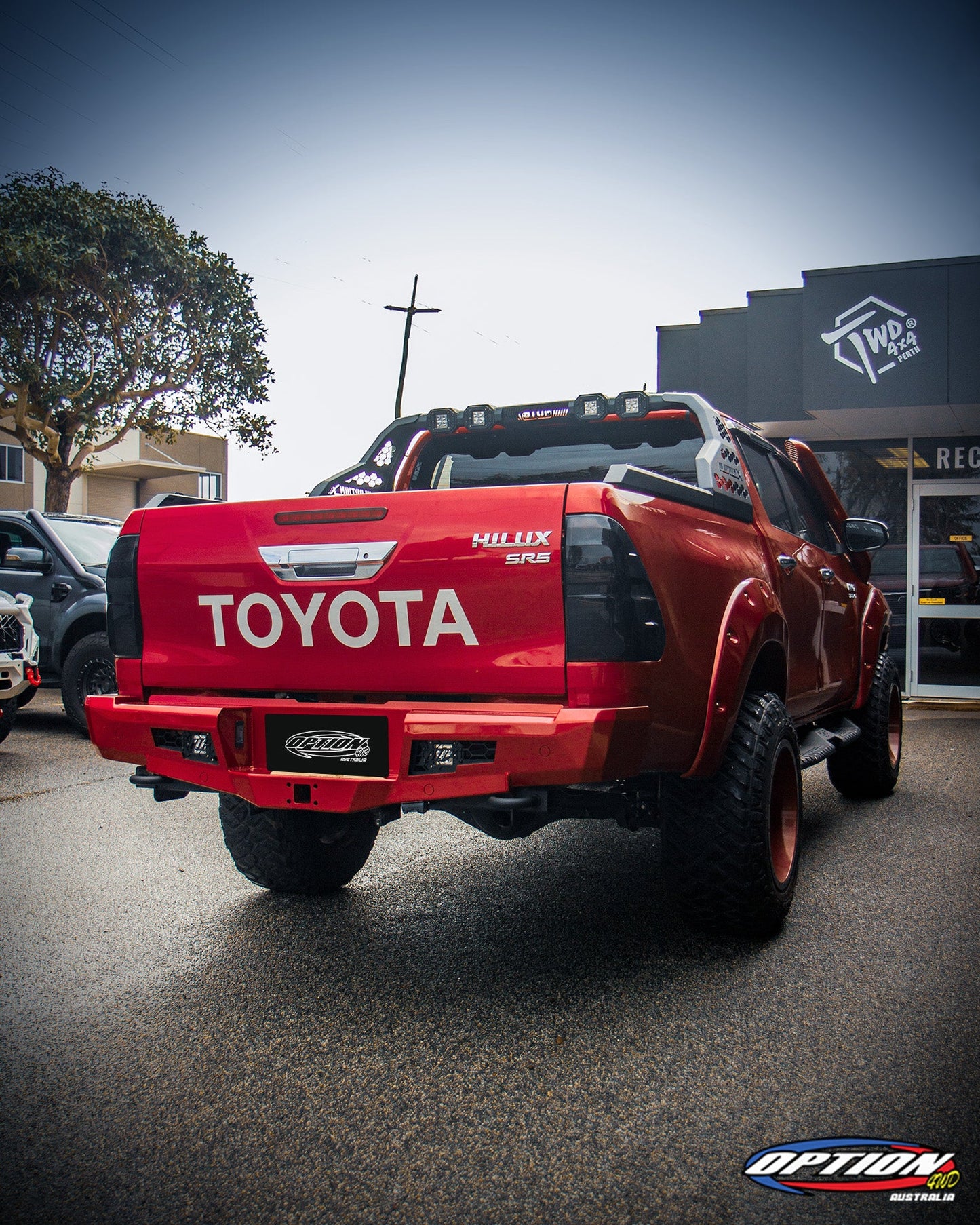 OPTION 4WD FIGHTER REAR BAR - TOYOTA HILUX REVO ROCCO (5/2018-8/2020)