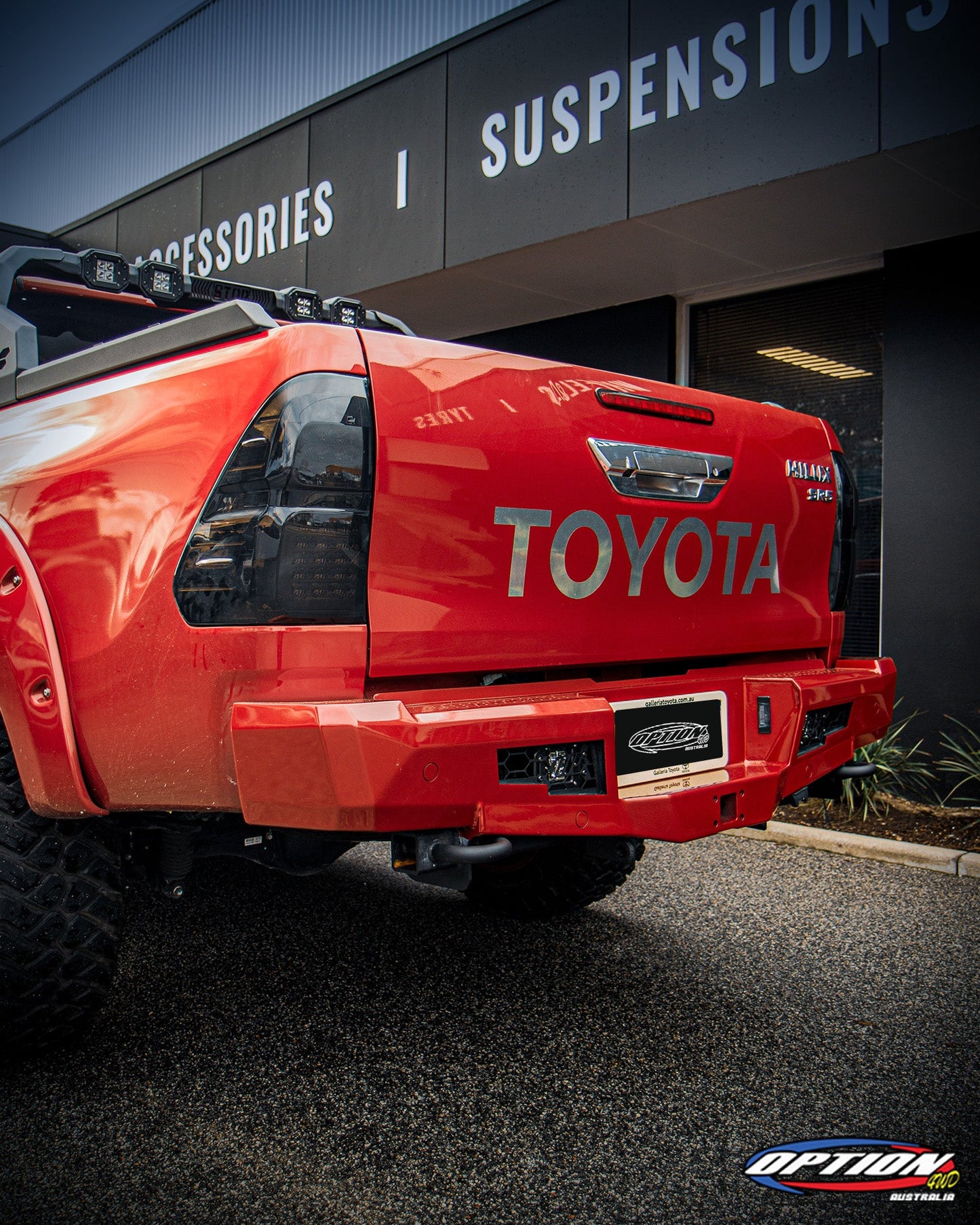 OPTION 4WD FIGHTER REAR BAR - TOYOTA HILUX REVO  (2021+)