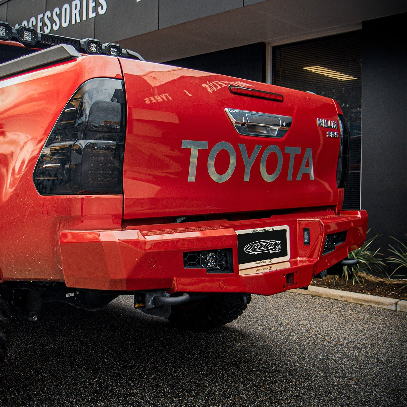 OPTION 4WD FIGHTER REAR BAR - TOYOTA HILUX REVO ROCCO (5/2018-8/2020)