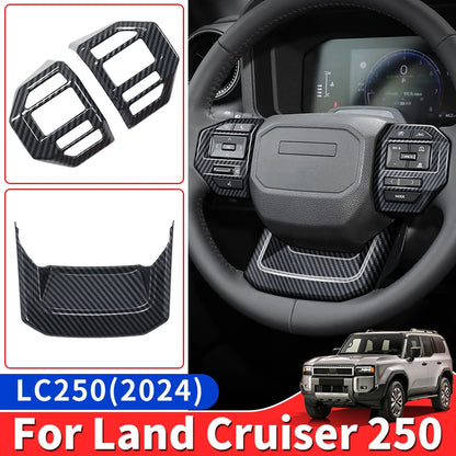 Steering Wheel Decoration Trim for Toyota Land Cruiser 250 Prado LC250 (2024)