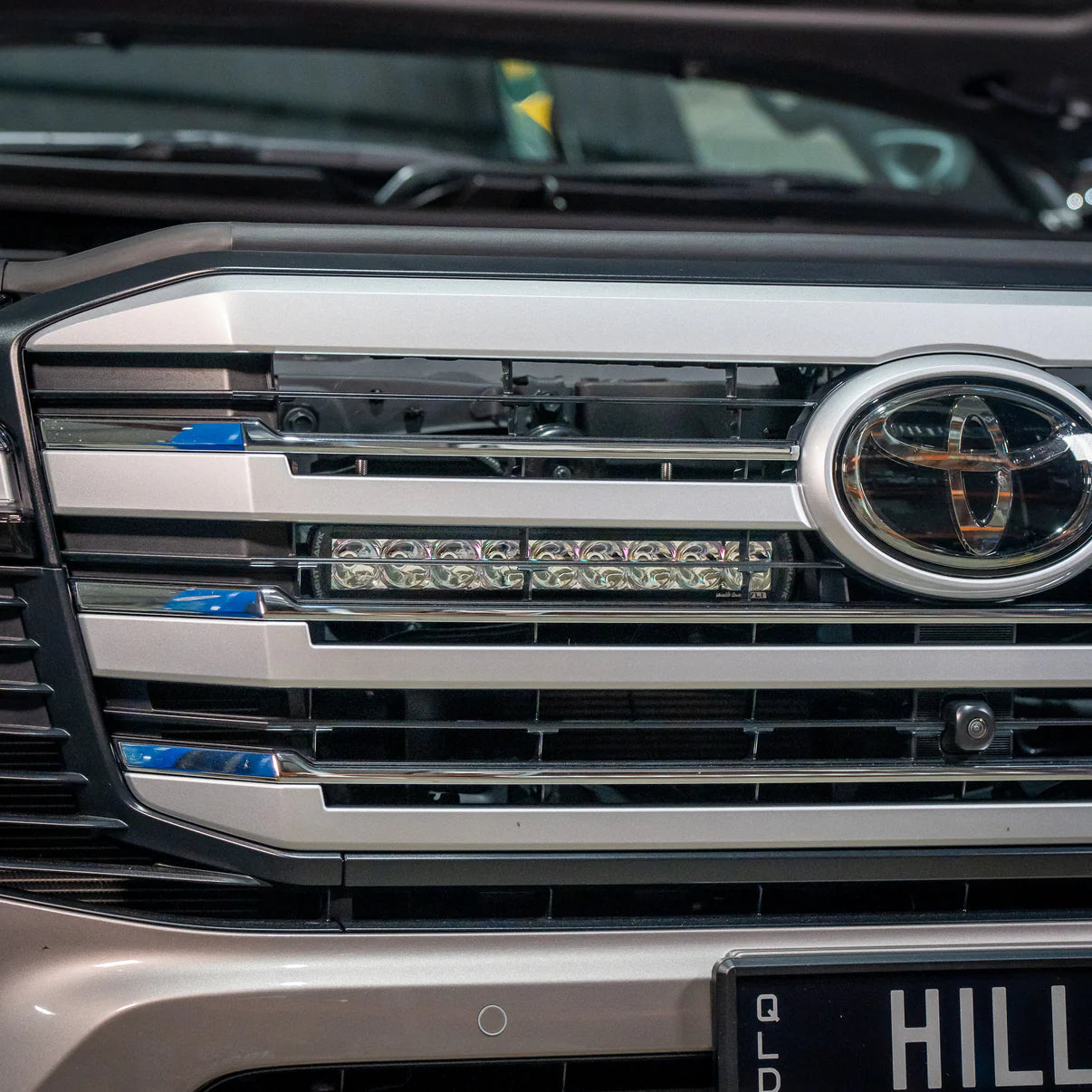 Toyota LandCruiser 300 Series LC300 Behind The Grille Light Bar Bracket - Pirate Camp Co