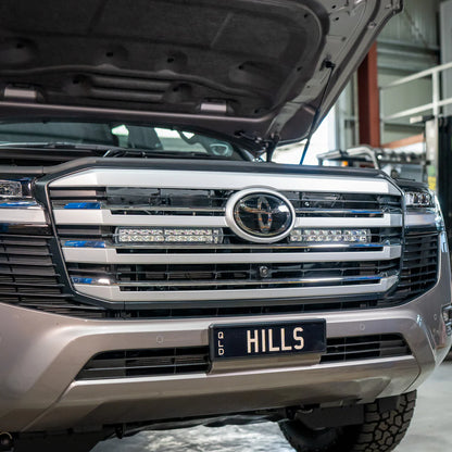 Toyota LandCruiser 300 Series LC300 Behind The Grille Light Bar Bracket - Pirate Camp Co