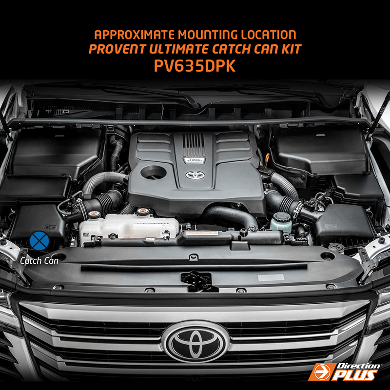 Toyota LandCruiser 300 Series ProVent Ultimate Catch Can Kit (PV635DPK) - Direction Plus
