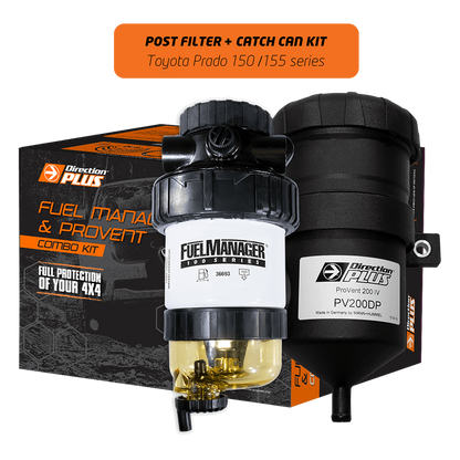 Toyota Prado 150 / 155 Series Fuel Manager Post-Filter + ProVent Catch Can Kit (PFPV620DPC) - Direction Plus
