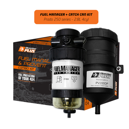 Toyota Prado 250 Series Fuel Manager Pre-Filter + Catch Can Kit (FMPV668DPC) - Direction Plus