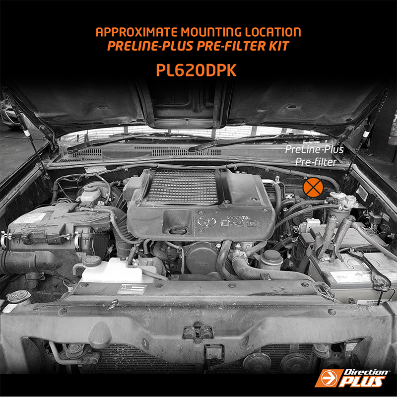Toyota Prado 150 / 155 Series PreLine-Plus Pre-Filter Kit (PL620DPK) - Direction Plus