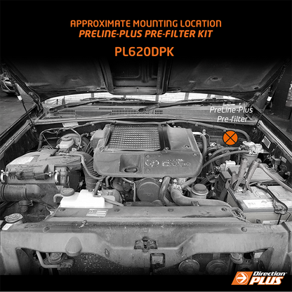 Toyota Prado 150 / 155 Series PreLine-Plus Pre-Filter Kit (PL620DPK) - Direction Plus