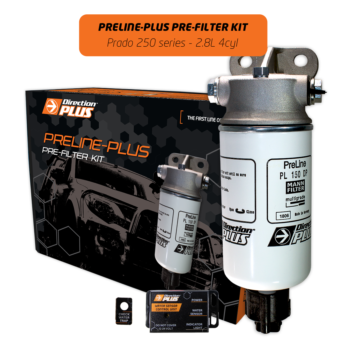 Toyota Prado 250 Series PreLine-Plus Pre-Filter Kit (PL668DPK) - Direction Plus