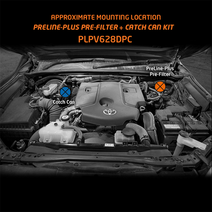 Toyota Hilux N80 / Fortuner PreLine-Plus Pre-Filter + ProVent Combo Kit (PLPV628DPC) - Direction Plus
