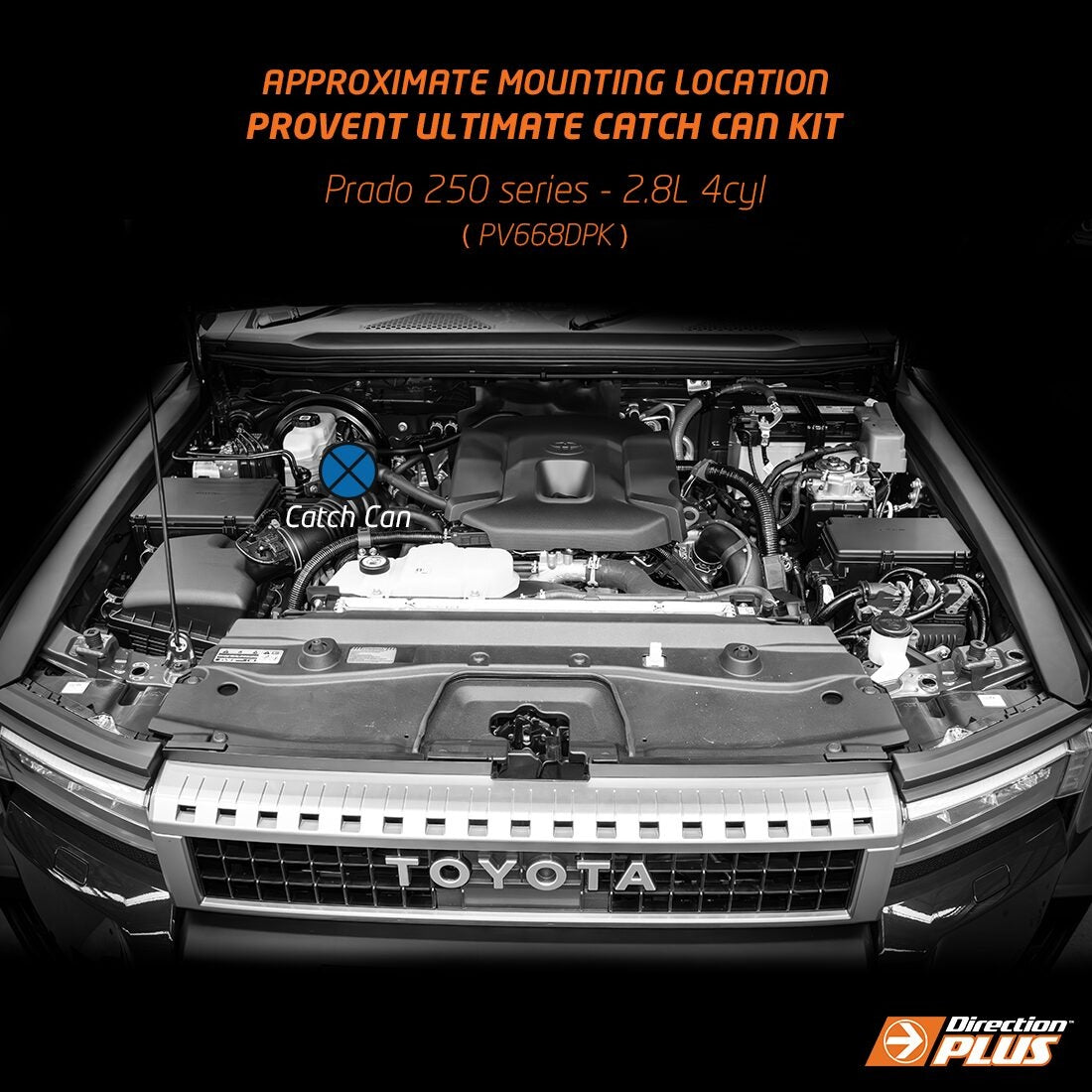 Toyota Prado 250 ProVent Ultimate Catch Can Kit (PV668DPK) - Direction Plus