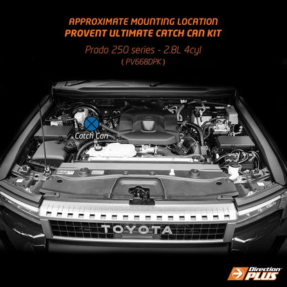 Toyota Prado 250 ProVent Ultimate Catch Can Kit (PV668DPK) - Direction Plus