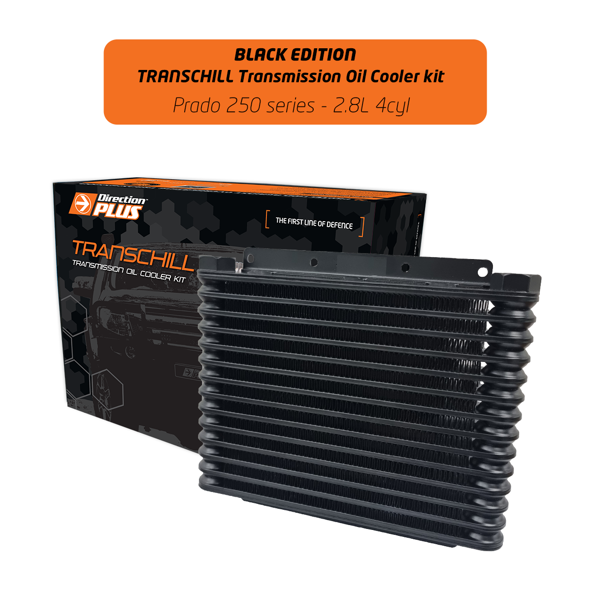Toyota Prado 250 Series TransChill Arctic Black Transmission Cooler Kit (TCB668DPK) - Direction Plus