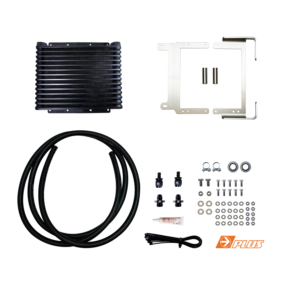 Toyota Prado 250 Series TransChill Arctic Black Transmission Cooler Kit (TCB668DPK) - Direction Plus