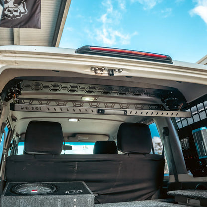 Toyota LandCruiser LC76 Drop Down Rear Roof Parcel Shelf - Pirate Camp Co