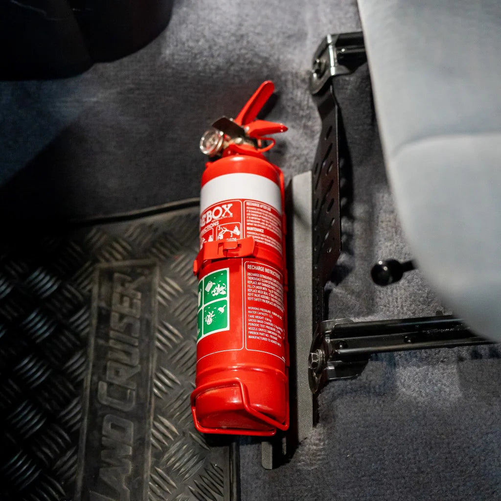 Toyota LandCruiser 70 Series Fire Extinguisher Bracket - Pirate Camp Co