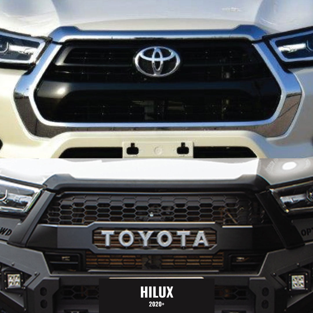 Toyota Hilux Blackout Grille Replacement (2020-2024 N80)