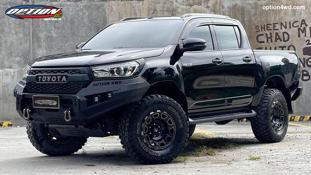 OPTION 4WD V1 BULL BAR  - TOYOTA HILUX REVO ROCCO (5/2018-8/2020)