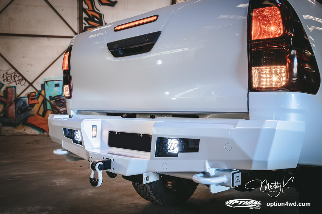 OPTION 4WD FIGHTER REAR BAR - TOYOTA HILUX REVO ROCCO (5/2018-8/2020)