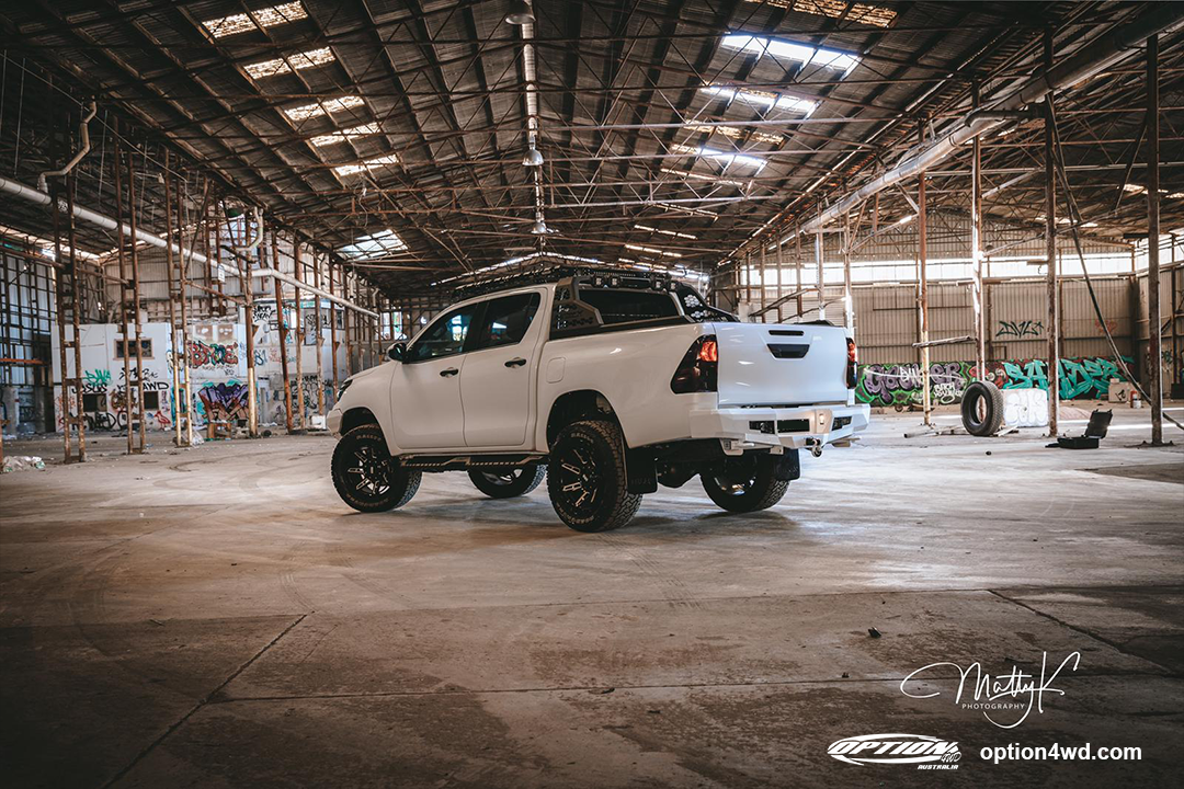 OPTION 4WD FIGHTER REAR BAR - TOYOTA HILUX REVO ROCCO (5/2018-8/2020)