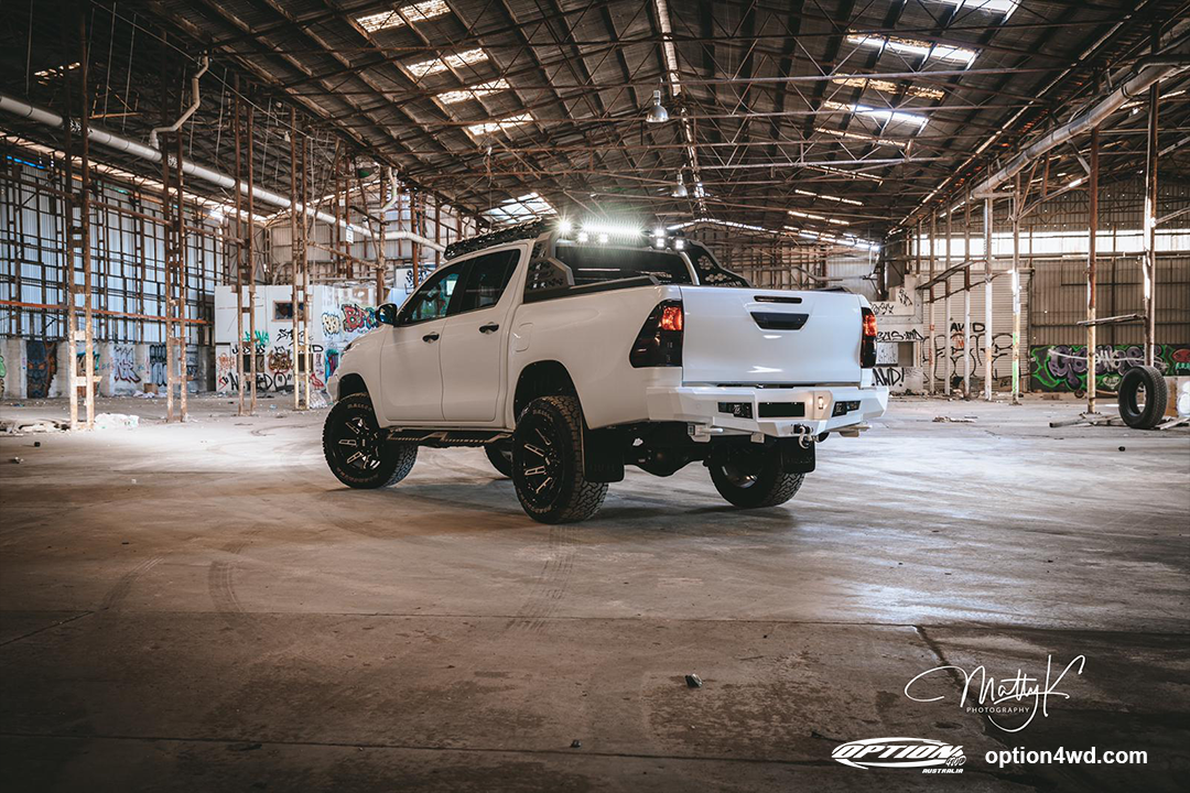 OPTION 4WD FIGHTER REAR BAR - TOYOTA HILUX REVO ROCCO (5/2018-8/2020)