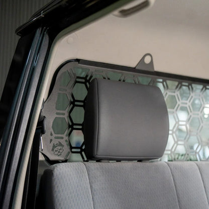 Toyota LandCruiser 79 Series Dual Cab Rear Molle Window Panel - Pirate Camp Co