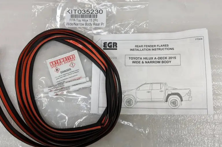 Toyota Hilux EGR Fender Flares Fitting Kit - YOTAYOTA