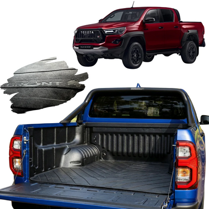 Toyota Hilux Dual Cab Heavy Duty Rubber Ute Cargo Mat With Tub Liner 2015-2024 - Grunt 4x4