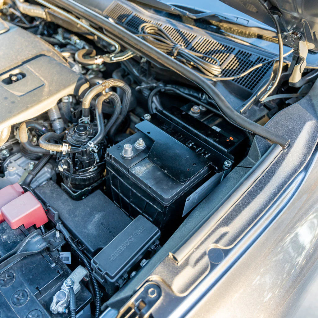 Toyota Hilux N80 / Fortuner 2015+ - Under Bonnet Auxiliary Battery Mount - Pirate Camp Co