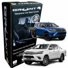 Toyota Hilux Neoprene Seat Covers 2015-2022 - Grunt 4x4
