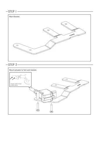 Toyota Hilux Tailgate Central Locking Kit 2018-2020 - Grunt 4x4
