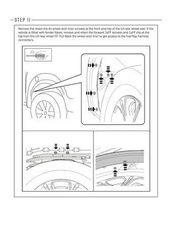 Toyota Hilux Tailgate Central Locking Kit 2015-2018 Without Barrel Lock - Grunt 4x4