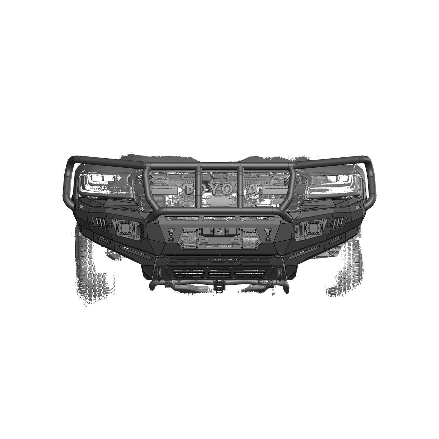 LandCruiser 300 Series 2021+ Bull Bar | VIKOR Diablo (Full Guard)